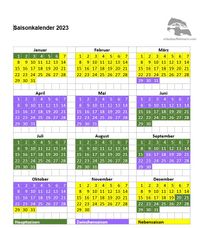 Saisonkalender 2023